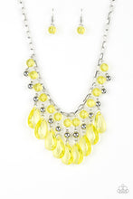 Load image into Gallery viewer, Paparazzi Accessories - Beauty School Drop Out - Yellow &amp; Silver Necklace